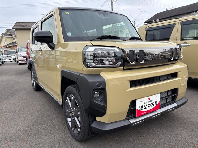 タフトＧ　ダーククロムベンチャー　雹害車１５インチアルミホイール　オートレベリング機能付フルＬＥＤヘッドランプ　ＬＥＤフォグランプ　本革巻ステアリングホイール　本革巻インパネセンターシフト（静岡県）の中古車