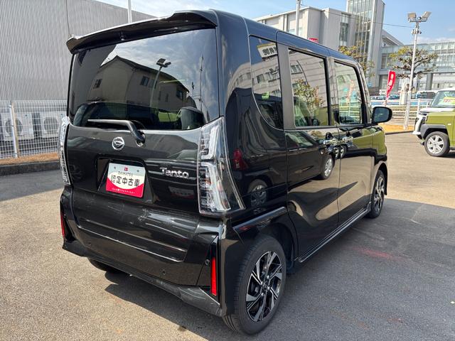 タントカスタムＸ１４インチアルミホイール　大型エアロバンパー　フルＬＥＤヘッドランプ　オート格納式カラードドアミラー　両側パワースライドドア　キーフリーシステム　プッシュボタンスタート（静岡県）の中古車
