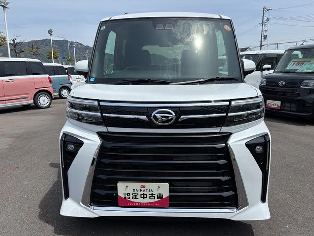 タントカスタムＸ１４インチアルミホイール　大型エアロバンパー　フルＬＥＤヘッドランプ　オート格納式カラードドアミラー　両側パワースライドドア　キーフリーシステム　プッシュボタンスタート（静岡県）の中古車