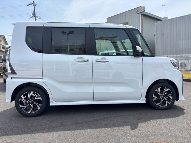 タントカスタムＸ１４インチアルミホイール　大型エアロバンパー　フルＬＥＤヘッドランプ　オート格納式カラードドアミラー　両側パワースライドドア　キーフリーシステム　プッシュボタンスタート（静岡県）の中古車