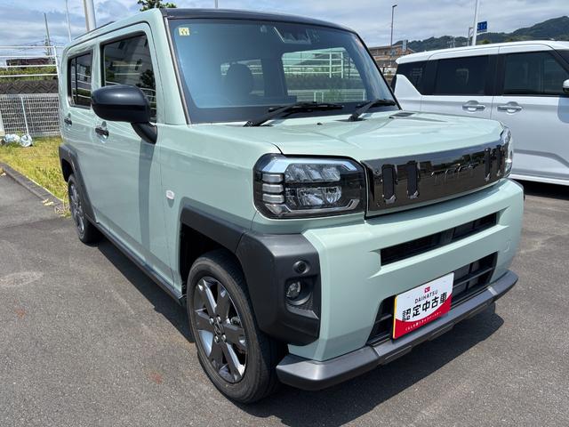 タフトGターボ クロムベンチャー15インチアルミホイール(シルバー塗装) オートレベリング機能付フルLEDヘッドランプ LEDフォグランプ 本革巻ステアリングホイール 本革巻インパネセンターシフト(静岡県)の中古車