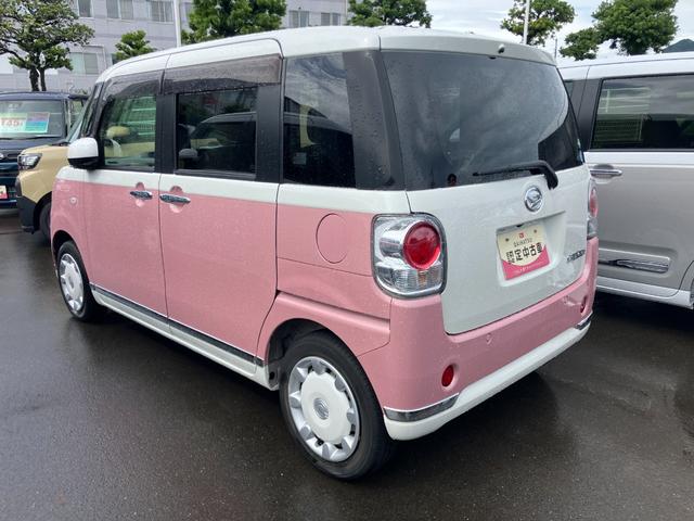 ムーヴキャンバスGメイクアップリミテッド SAIII14インチフルホイールキャップ キーフリーシステム 両側パワースライドドア オートエアコン(プッシュ式) オートライト 置きラクボックス(静岡県)の中古車