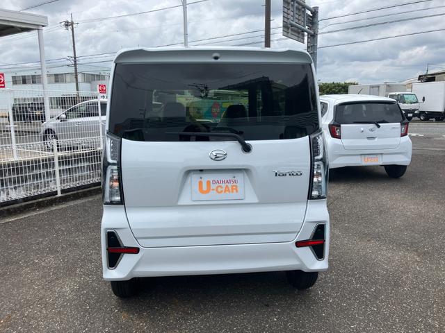 タントカスタムＸ１４インチアルミホイール　大型エアロバンパー　フルＬＥＤヘッドランプ　オート格納式カラードドアミラー　両側パワースライドドア　キーフリーシステム　プッシュボタンスタート（静岡県）の中古車