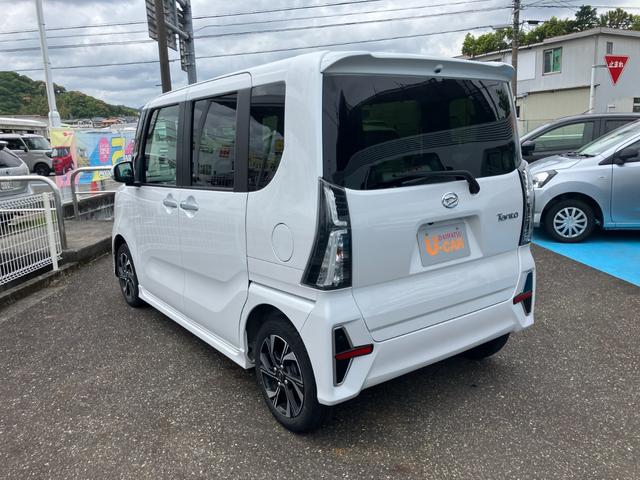 タントカスタムＸ１４インチアルミホイール　大型エアロバンパー　フルＬＥＤヘッドランプ　オート格納式カラードドアミラー　両側パワースライドドア　キーフリーシステム　プッシュボタンスタート（静岡県）の中古車