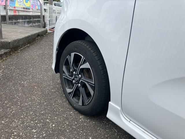 タントカスタムＸ１４インチアルミホイール　大型エアロバンパー　フルＬＥＤヘッドランプ　オート格納式カラードドアミラー　両側パワースライドドア　キーフリーシステム　プッシュボタンスタート（静岡県）の中古車