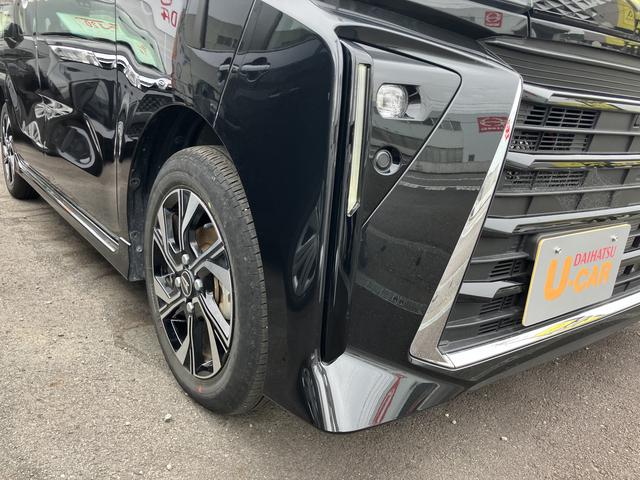 タントカスタムＸ１４インチアルミホイール　大型エアロバンパー　フルＬＥＤヘッドランプ　オート格納式カラードドアミラー　両側パワースライドドア　キーフリーシステム　プッシュボタンスタート（静岡県）の中古車