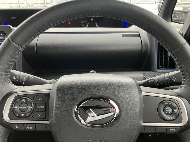 タントカスタムＲＳスタイルセレクション１５インチアルミホイール　大型エアロバンパー　フルＬＥＤヘッドランプ　オート格納式カラードドアミラー　革巻ステアリングホイール　両側パワースライドドア（静岡県）の中古車