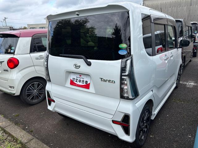 タントカスタムX14インチアルミホイール 大型エアロバンパー フルLEDヘッドランプ オート格納式カラードドアミラー 両側パワースライドドア キーフリーシステム プッシュボタンスタート(静岡県)の中古車