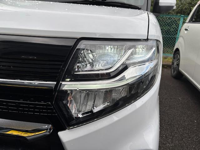 タントカスタムX14インチアルミホイール 大型エアロバンパー フルLEDヘッドランプ オート格納式カラードドアミラー 両側パワースライドドア キーフリーシステム プッシュボタンスタート(静岡県)の中古車