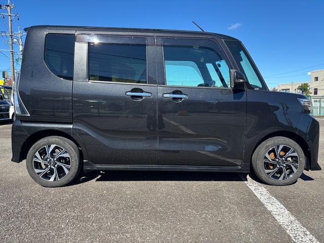 タントカスタムＸ１４インチアルミホイール　大型エアロバンパー　フルＬＥＤヘッドランプ　オート格納式カラードドアミラー　両側パワースライドドア　キーフリーシステム　プッシュボタンスタート（静岡県）の中古車