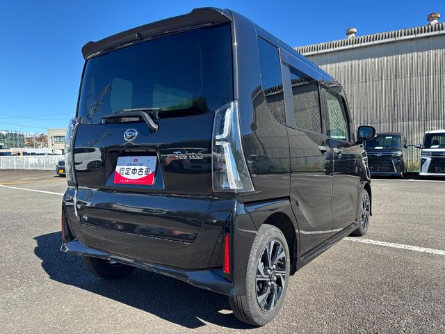 タントカスタムＸ１４インチアルミホイール　大型エアロバンパー　フルＬＥＤヘッドランプ　オート格納式カラードドアミラー　両側パワースライドドア　キーフリーシステム　プッシュボタンスタート（静岡県）の中古車