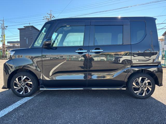 タントカスタムＸ１４インチアルミホイール　大型エアロバンパー　フルＬＥＤヘッドランプ　オート格納式カラードドアミラー　両側パワースライドドア　キーフリーシステム　プッシュボタンスタート（静岡県）の中古車