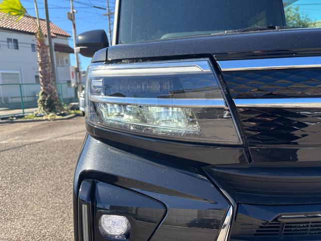 タントカスタムＸ１４インチアルミホイール　大型エアロバンパー　フルＬＥＤヘッドランプ　オート格納式カラードドアミラー　両側パワースライドドア　キーフリーシステム　プッシュボタンスタート（静岡県）の中古車