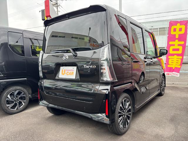 タントカスタムRS15インチアルミホイール キーフリーシステム プッシュボタンスタート オートエアコン(プッシュ式) フルLEDヘッドランプ オート格納式カラードドアミラー 本革巻ステアリングホイール(静岡県)の中古車