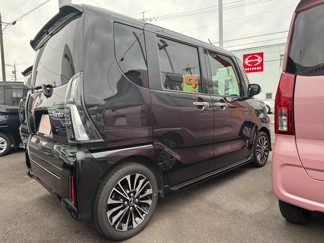 タントカスタムRS15インチアルミホイール キーフリーシステム プッシュボタンスタート オートエアコン(プッシュ式) フルLEDヘッドランプ オート格納式カラードドアミラー 本革巻ステアリングホイール(静岡県)の中古車