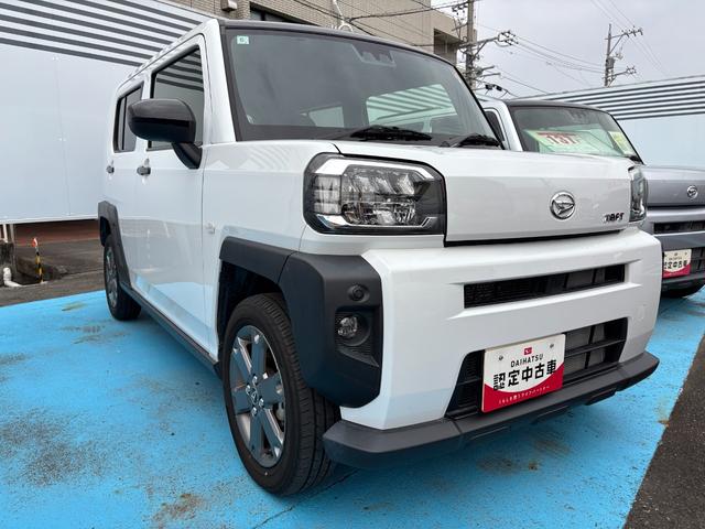 タフトG15インチアルミホイール オートレベリング機能付フルLEDヘッドランプ LEDフォグランプ 本革巻ステアリングホイール 本革巻インパネセンターシフト TFTカラーマルチインフォメーションディスプレイ(静岡県)の中古車