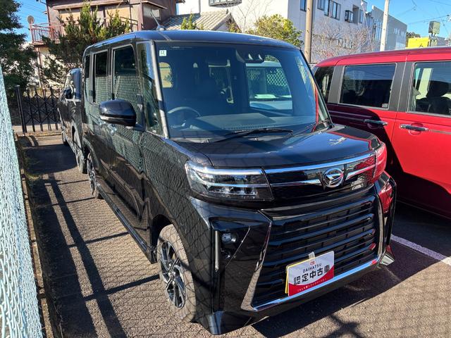 タントカスタムＸ１４インチアルミホイール　大型エアロバンパー　フルＬＥＤヘッドランプ　オート格納式カラードドアミラー　両側パワースライドドア　キーフリーシステム　プッシュボタンスタート（静岡県）の中古車