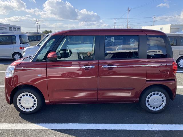 ムーヴキャンバスセオリーX ナビ付ナビ 14インチフルホイールキャップ キーフリーシステム プッシュボタンスタート UVカットガラス 両側パワースライドドア ハロゲンヘッドライト ラゲージアンダーボックス(静岡県)の中古車