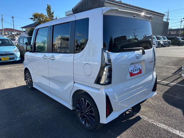 タントカスタムＲＳ１５インチアルミホイール　キーフリーシステム　プッシュボタンスタート　オートエアコン（プッシュ式）　フルＬＥＤヘッドランプ　オート格納式カラードドアミラー　本革巻ステアリングホイール（静岡県）の中古車