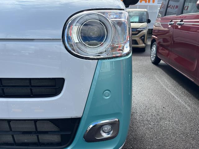 ムーヴキャンバスストライプスＧ１４インチフルホイールキャップ　ＬＥＤヘッドランプ　ＬＥＤフォグランプ　ホっとカップホルダー　両側パワースライドドア　キーフリーシステム　プッシュボタンスタート　ＵＶカットガラス（静岡県）の中古車