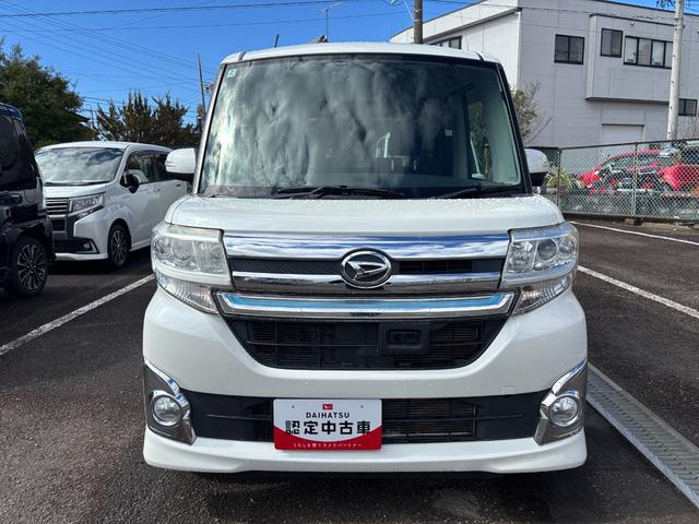 タントカスタムＲＳ　ＳＡ１５インチアルミホイール　大型エアロバンパー　ＬＥＤヘッドランプ　オート格納式カラードドアミラー　本革巻ステアリングホイール　両側パワースライドドア（静岡県）の中古車