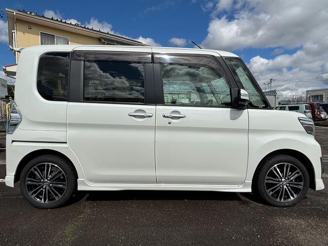 タントカスタムＲＳ　ＳＡ１５インチアルミホイール　大型エアロバンパー　ＬＥＤヘッドランプ　オート格納式カラードドアミラー　本革巻ステアリングホイール　両側パワースライドドア（静岡県）の中古車