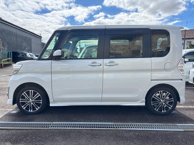 タントカスタムＲＳ　ＳＡ１５インチアルミホイール　大型エアロバンパー　ＬＥＤヘッドランプ　オート格納式カラードドアミラー　本革巻ステアリングホイール　両側パワースライドドア（静岡県）の中古車