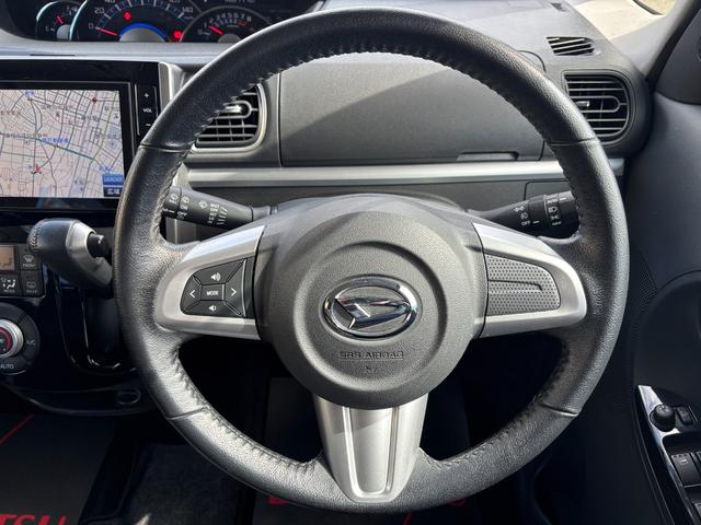 タントカスタムＲＳ　ＳＡ１５インチアルミホイール　大型エアロバンパー　ＬＥＤヘッドランプ　オート格納式カラードドアミラー　本革巻ステアリングホイール　両側パワースライドドア（静岡県）の中古車