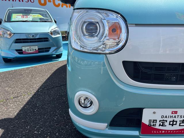 ムーヴキャンバスＧホワイトアクセントＶＳ　ＳＡIII１４インチフルホイールキャップ　ＬＥＤヘッドランプ　キーフリーシステム　両側パワースライドドア　オートエアコン（プッシュ式）　オートライト　置きラクボックス（静岡県）の中古車