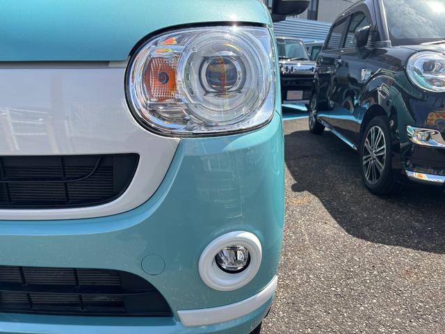 ムーヴキャンバスＧホワイトアクセントＶＳ　ＳＡIII１４インチフルホイールキャップ　ＬＥＤヘッドランプ　キーフリーシステム　両側パワースライドドア　オートエアコン（プッシュ式）　オートライト　置きラクボックス（静岡県）の中古車