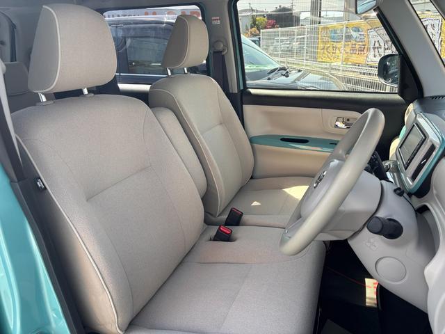 ムーヴキャンバスＧホワイトアクセントＶＳ　ＳＡIII１４インチフルホイールキャップ　ＬＥＤヘッドランプ　キーフリーシステム　両側パワースライドドア　オートエアコン（プッシュ式）　オートライト　置きラクボックス（静岡県）の中古車