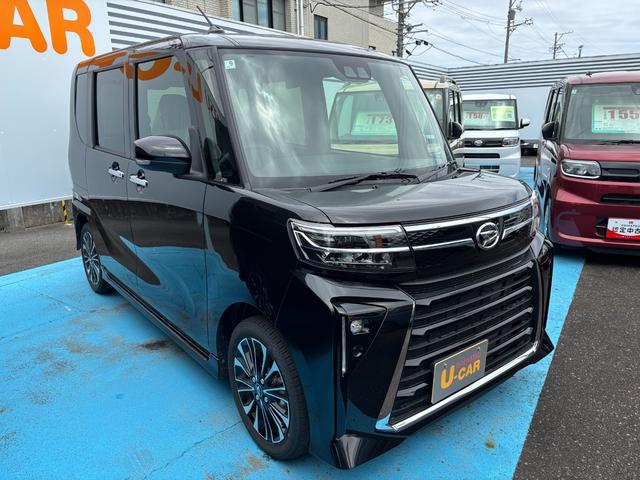 タントカスタムＲＳ　ｅｃｏ　ＩＤＬＥ非装着車１５インチアルミホイール　キーフリーシステム　プッシュボタンスタート　オートエアコン（プッシュ式）　フルＬＥＤヘッドランプ　オート格納式カラードドアミラー　本革巻ステアリングホイール（静岡県）の中古車