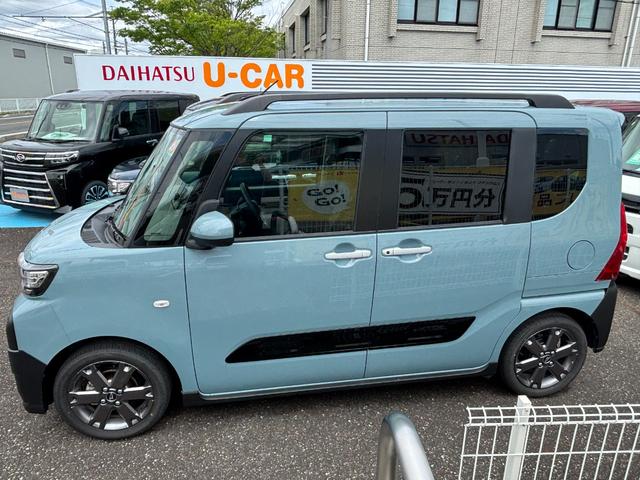 タントファンクロスターボ１５インチアルミホイール　フルＬＥＤヘッドランプ　オート格納式カラードドアミラー　両側パワースライドドア　キーフリーシステム　プッシュボタンスタート（静岡県）の中古車