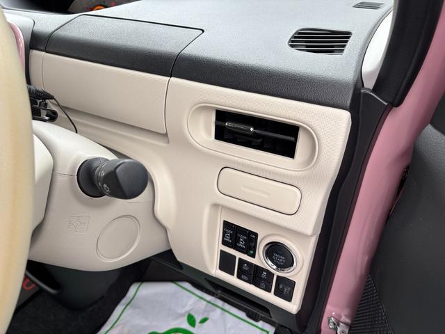 ムーヴキャンバスＸホワイトアクセントリミテッド　ＳＡIII１４インチフルホイールキャップ　キーフリーシステム　両側パワースライドドア　オートエアコン（プッシュ式）　オートライト　置きラクボックス（静岡県）の中古車