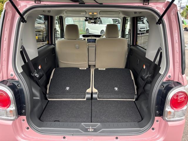 ムーヴキャンバスＸホワイトアクセントリミテッド　ＳＡIII１４インチフルホイールキャップ　キーフリーシステム　両側パワースライドドア　オートエアコン（プッシュ式）　オートライト　置きラクボックス（静岡県）の中古車