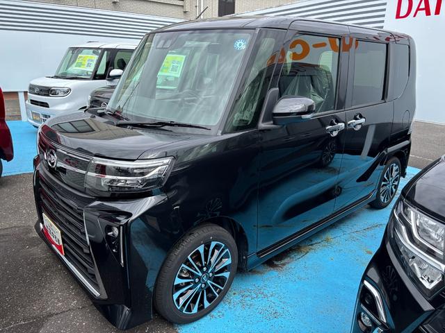 タントカスタムRS15インチアルミホイール キーフリーシステム プッシュボタンスタート オートエアコン(プッシュ式) フルLEDヘッドランプ オート格納式カラードドアミラー 本革巻ステアリングホイール(静岡県)の中古車