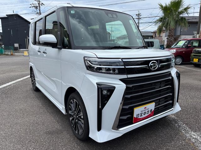 タントカスタムＲＳ１５インチアルミホイール　キーフリーシステム　プッシュボタンスタート　オートエアコン（プッシュ式）　フルＬＥＤヘッドランプ　オート格納式カラードドアミラー　本革巻ステアリングホイール（静岡県）の中古車