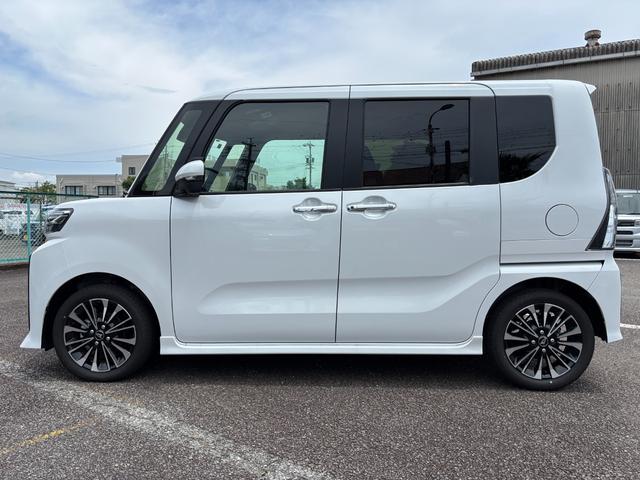 タントカスタムＲＳ１５インチアルミホイール　キーフリーシステム　プッシュボタンスタート　オートエアコン（プッシュ式）　フルＬＥＤヘッドランプ　オート格納式カラードドアミラー　本革巻ステアリングホイール（静岡県）の中古車