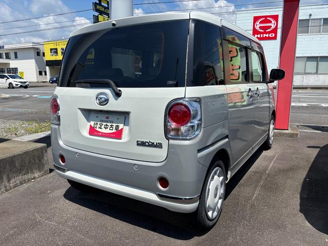 ムーヴキャンバスＧメイクアップＶＳ　ＳＡIII１４インチフルホイールキャップ　ＬＥＤヘッドランプ　キーフリーシステム　両側パワースライドドア　オートエアコン（プッシュ式）　オートライト　置きラクボックス（静岡県）の中古車