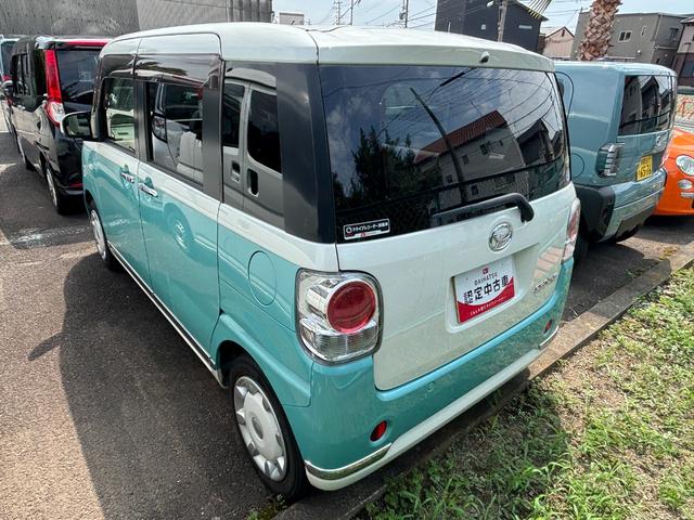 ムーヴキャンバスＧメイクアップリミテッド　ＳＡIII１４インチフルホイールキャップ　ＬＥＤヘッドランプ　キーフリーシステム　両側パワースライドドア　オートエアコン（プッシュ式）　オートライト　置きラクボックス（静岡県）の中古車