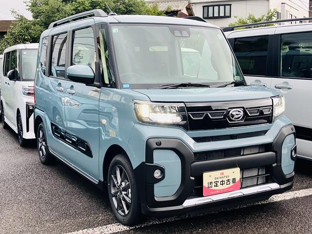 タント 中古車 ファンクロス１４インチアルミホイール　フルＬＥＤヘッドランプ　オート格納式カラードドアミラー　両側パワースライドドア　キーフリーシステム　プッシュボタンスタート