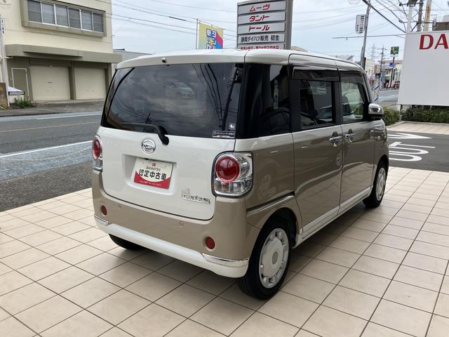 ムーヴキャンバスＧメイクアップリミテッド　ＳＡIII１４インチフルホイールキャップ　ＬＥＤヘッドランプ　キーフリーシステム　両側パワースライドドア　オートエアコン（プッシュ式）　オートライト　置きラクボックス（静岡県）の中古車
