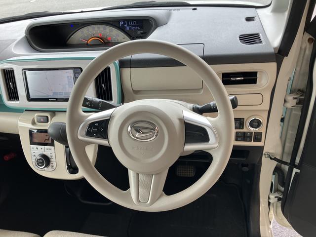 ムーヴキャンバスＸリミテッドメイクアップ　ＳＡIII１４インチフルホイールキャップ　キーフリーシステム　両側パワースライドドア　オートエアコン（プッシュ式）　オートライト　置きラクボックス（静岡県）の中古車