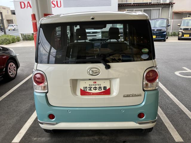 ムーヴキャンバスＸリミテッドメイクアップ　ＳＡIII１４インチフルホイールキャップ　キーフリーシステム　両側パワースライドドア　オートエアコン（プッシュ式）　オートライト　置きラクボックス（静岡県）の中古車