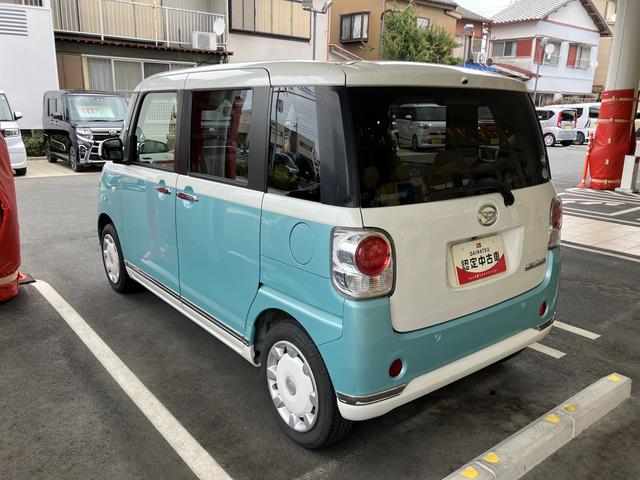 ムーヴキャンバスＸリミテッドメイクアップ　ＳＡIII１４インチフルホイールキャップ　キーフリーシステム　両側パワースライドドア　オートエアコン（プッシュ式）　オートライト　置きラクボックス（静岡県）の中古車