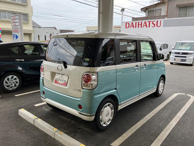 ムーヴキャンバスＸリミテッドメイクアップ　ＳＡIII１４インチフルホイールキャップ　キーフリーシステム　両側パワースライドドア　オートエアコン（プッシュ式）　オートライト　置きラクボックス（静岡県）の中古車