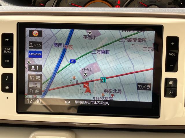 ムーヴキャンバスＧメイクアップリミテッド　ＳＡIII１４インチフルホイールキャップ　ＬＥＤヘッドランプ　キーフリーシステム　両側パワースライドドア　オートエアコン（プッシュ式）　オートライト　置きラクボックス（静岡県）の中古車