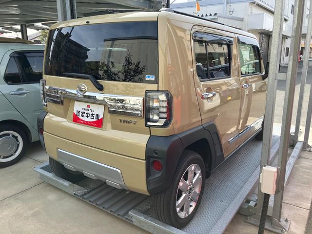 タフトＧターボ　クロムベンチャー１５インチアルミホイール（シルバー塗装）　オートレベリング機能付フルＬＥＤヘッドランプ　ＬＥＤフォグランプ　本革巻ステアリングホイール　本革巻インパネセンターシフト（静岡県）の中古車