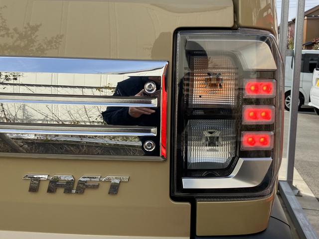 タフトＧターボ　クロムベンチャー１５インチアルミホイール（シルバー塗装）　オートレベリング機能付フルＬＥＤヘッドランプ　ＬＥＤフォグランプ　本革巻ステアリングホイール　本革巻インパネセンターシフト（静岡県）の中古車