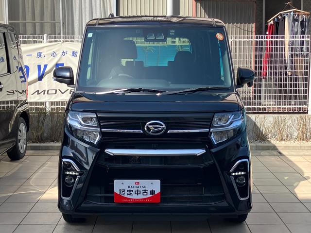 タントカスタムX14インチアルミホイール 大型エアロバンパー フルLEDヘッドランプ オート格納式カラードドアミラー 両側パワースライドドア キーフリーシステム プッシュボタンスタート(静岡県)の中古車